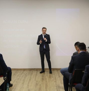 Secretarul de stat al Departamentului pentru Relația cu Republica Moldova, Adrian Dupu, la a doua ediție a Forumului Economic România – Republica Moldova, la Chișinău