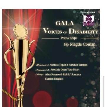 „Gala Voices of Disability”: Modele de reușită în domenii precum psihologie și științe umane, cinematografie, sport, științe sociale și administrație publică