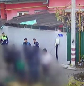 O familie din București a tăiat un porc și l-a pârlit în mijlocul străzii. A fost chemată poliția