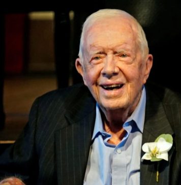 Jimmy Carter, fost președinte al SUA, la înmormântarea soției sale
