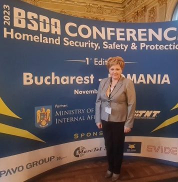 Oana Marciana Ozmen (PNL), la „BSDA 2023 Homeland Security, Safety & Protection”, conferință organizată de TNT Productions România și MAI. Evenimentul a reunit reprezentați ai industriei de apărare