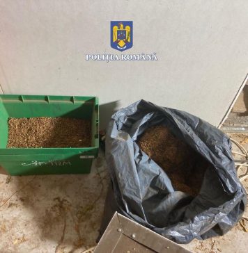 Peste 8,5 tone de tutun confiscate de Poliţia Capitalei. Comenzile ar fi fost onorate prin firme de curierat