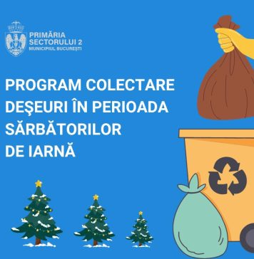 Programul de colectare a deşeurilor în Sectorul 2, în perioada sărbătorilor de iarnă