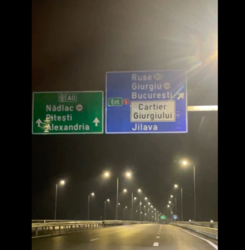 S-au făcut primele teste de iluminat public pe Autostrada de Centură Sud