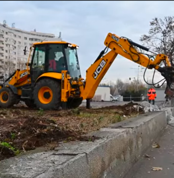 VIDEO/ Au început primele lucrări la pasajul rutier suprateran din intersecția de la Apărătorii Patriei