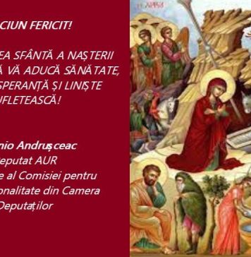 Deputatul Antonio Andrusceac – mesaj de Crăciun