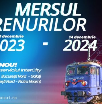 Noul Mers al Trenurilor 2023-2024, în vigoare de duminică