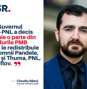 Claudiu Năsui, vicepreședinte USR București: „Banii pe care îi primește o primărie nu depind de performanța acelei primării”