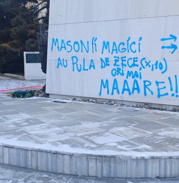 Monumente istorice din București, vandalizate cu spray graffiti. Vinovatul a fost reținut de polițiști