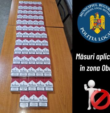 Poliția Locală Sector 2 a dat în primele zile din an zeci de amenzi și a confiscat mii de țigarete în zona Obor