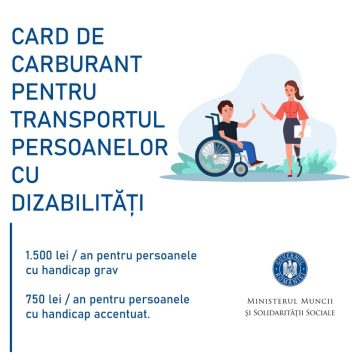 Cristian Vasilcoiu ( Ministerul Muncii): Persoanele cu dizabilităţi vor primi carduri electronice de carburant pentru transport
