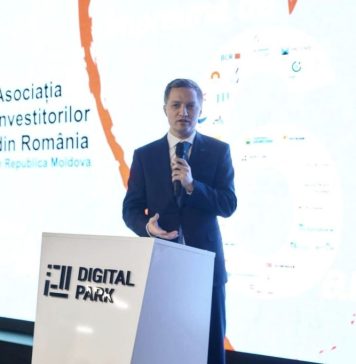 Secretarul de stat al DRRM, Adrian Dupu, la recepția dedicată aniversării celor 6 ani de activitate a Asociației Investitorilor din România în Republica Moldova