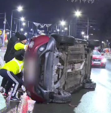 Aproape 200 de tamponări în primele două ore de la începerea ninsorii, în București