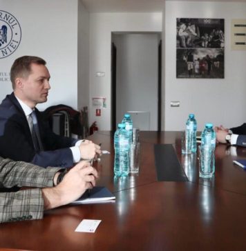 Întâlnire oficială, la sediul DRRM, între ES ambasadorul Statelor Unite ale Americii la Chișinău, Kent D. Logsdon și secretarul de stat Adrian Dupu