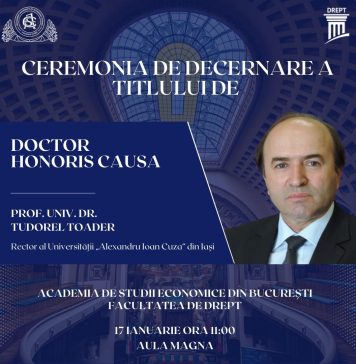 Tudorel Toader, fost ministru al Justiției, va primi titlul de Doctor Honoris Causa din partea ASE