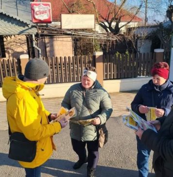 Lilian Scripnic: Acțiune de distribuire a ziarelor “Patrioții” împreună cu echipa AUR Galați – Alianța pentru Unirea Românilor, în cadrul campaniei “Iarna Românilor”