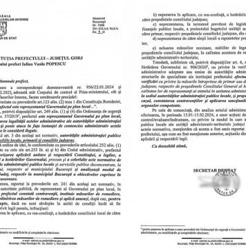 PNL Gorj: Cosmin Popescu trebuie să se supună controlului dispus de Instituția Prefectului Gorj