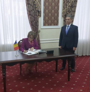 Senatoarea PNL Nicoleta Pauliuc, întrevedere cu Anatolie Nosatîi, ministru al Apărării al Republicii Moldova