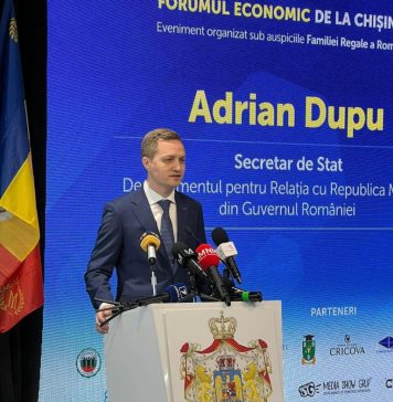 Secretarul de stat al DRRM, Adrian Dupu, la cea de-a doua ediție a Forumului Economic de la Chișinău, desfășurat sub auspiciile Familiei Regale a României.