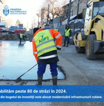 Peste 80 de străzi din Sectorul 2 vor fi reabilitate în 2024