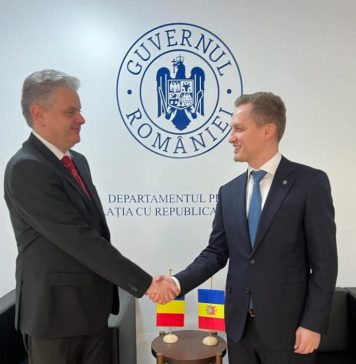 Viceprim-ministrul pentru Reintegrare din cadrul Guvernului Republicii Moldova, primit la București de secretarul de stat al DRRM, Adrian Dupu