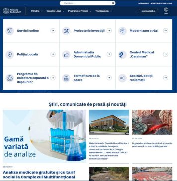 Primăria Sectorului 1 are un nou site, care a costat 50.000 de euro