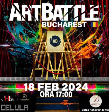 Competiția de pictură live Art Battle Bucharest, pe 18 februarie la Palatul Bragadiru