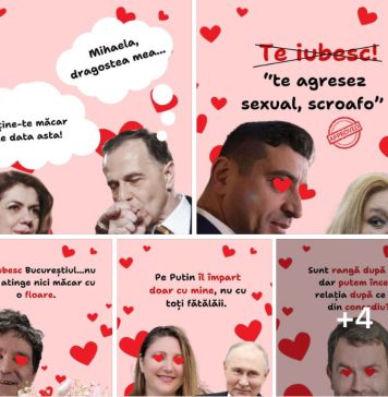 Tineretul liberal – pamflet în imagini cu adversarii politici, de Dragobete