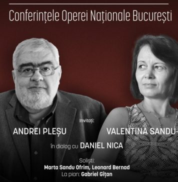 Andrei Pleșu și Valentina Sandu-Dediu, la Scena Gândirii de la Opera Națională București
