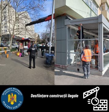 Noi construcții amplasate în mod neautorizat în Sectorul 2 au fost desființate