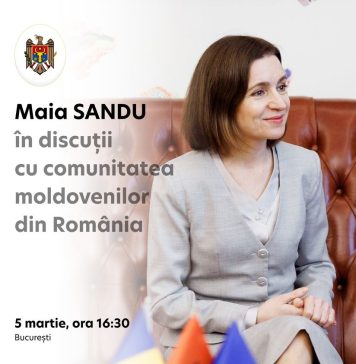 Maia Sandu vine la București