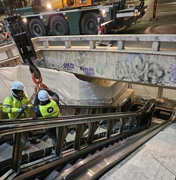 Se schimbă scările rulante de la Universitate