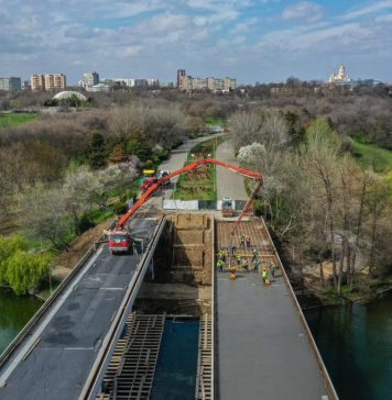FOTO/ Care este stadiul lucrărilor la podul din Parcul Tineretului