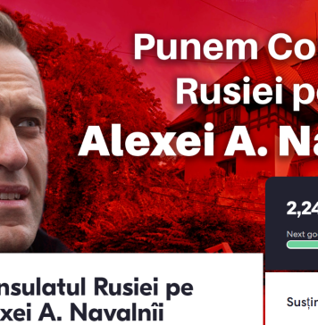 Peste 2.000 de semnături pentru ca strada pe care se află ambasada Rusiei să fie schimbată în „Aleksei Navalnîi”