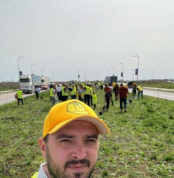 Mihai Enache, candidatul AUR la Primăria Bucureşti: Împreună cu colegii din AUR Bucureşti, am plantat aproximativ 200 de platani în zona prelungirii Ghencea, o zonă sufocată de trafic şi poluare
