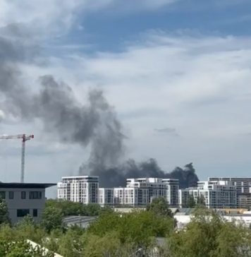 Incendiu puternic în București, în zona de nord a Capitalei. A fost emis un mesaj RO-ALERT