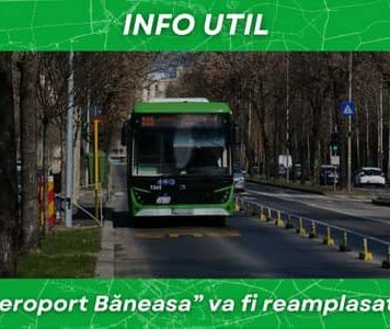 Stația de autobuz „Aeroport Băneasa” va fi reamplasată