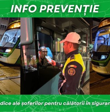 Șoferii STB, verificați vineri dimineață de Poliția Rutieră dacă au consumat alcool