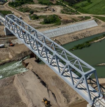 Noul pod feroviar de la Grădiștea, deschis circulației pe 1 iunie. Două ore cu trenul de la București la Giurgiu