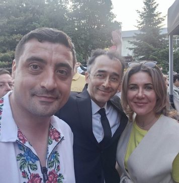 Gianina Șerban, la Ziua Ilfovului, alături de președintele AUR George Simion și Sergiu Mihalcea – candidat AUR, Președinția CJ Ilfov