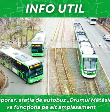 Stația de autobuz „Drumul Mătăsii” funcționează pe alt amplasament