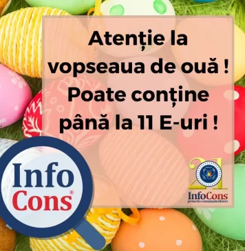 Atenție la vopseaua de ouă ! Poate conține până la 11 E-uri