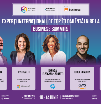 Bucharest Tech Week aduce în prim plan speakeri mondiali de elită la cele cinci summituri de business