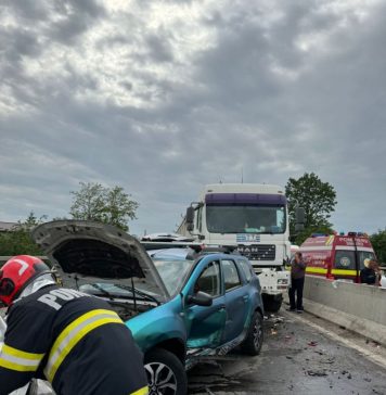 Accident în lanţ pe DN 1, la Bărcăneşti. Trafic blocat şi deviat pe sensul către Bucureşti