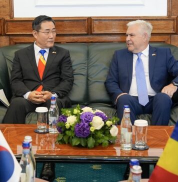Angel Tîlvăr: Am discutat cu ministrul apărării din Republica Coreea, Won-sik Shin, despre situația de securitate internațională și perspectivele cooperării în domeniul apărării între România și Republica Coreea