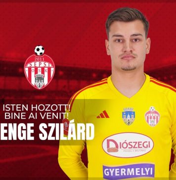 Fotbal: Portarul Gyenge a semnat cu Sepsi OSK