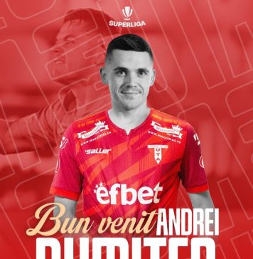Fotbal: UTA Arad l-a achiziţionat pe atacantul Andrei Dumiter, de la FC Voluntari
