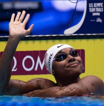 Americanca Simone Manuel, campioana olimpică la 100 m liber în 2016, calificată la JO 2024