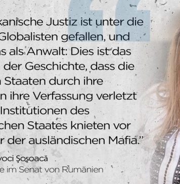 Senatorul Diana Şoşoacă, la televiziunea AUF1: „Naţiunile vor învinge globaliştii! Îi transmit lui Donald Trump că este o onoare în aceste timpuri să fii condamnat de către criminalii naţiunilor pentru faptul că îţi aperi şi vrei să îţi eliberezi naţiunea. Au făcut din Trump un erou mondial şi au demonstrat că le este frică de naţionalişti. Hai să băgăm frica în ei!”
