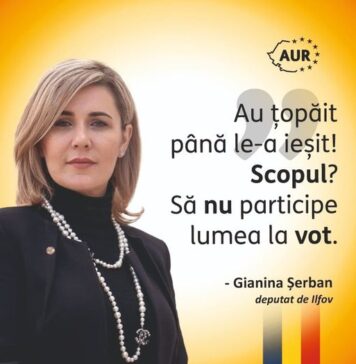 Gianina Șerban (AUR): PSD și PNL au decis ca președintele României să aibă un mandat ilegitim, fără reprezentativitate la urne!